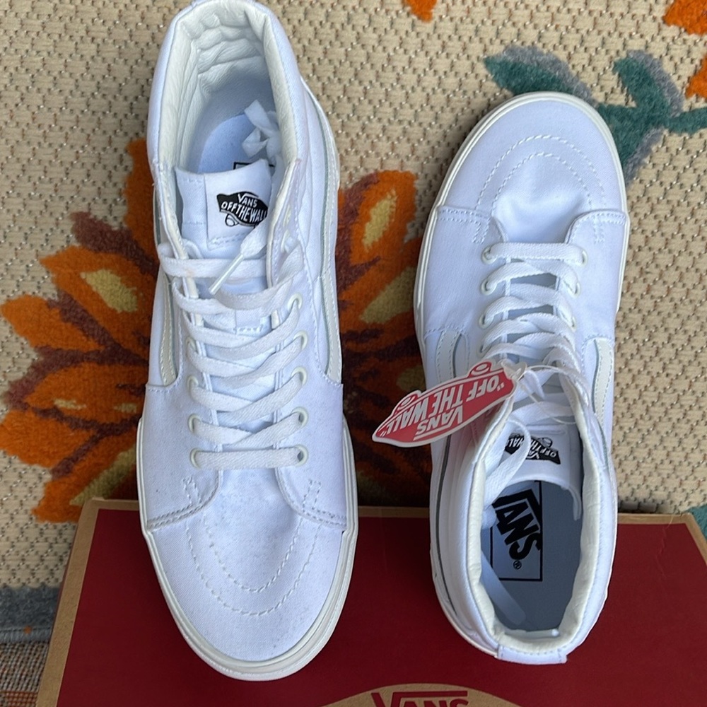 Vans WMNS Sk8-Hi Stacked (Canvas) True White
VN0A4BTWL5R Platforms Sneakers NIB - Picture 10 of 16